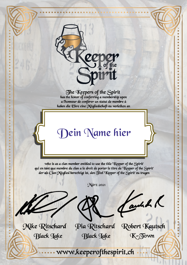 Member_Urkunde Keeper of the Spirit
